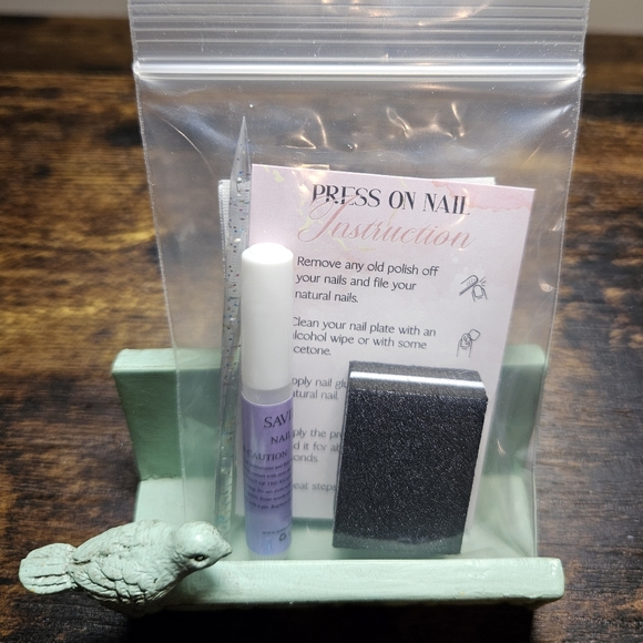 Custom Handcrafted Press On Set - Medium Almond - NWOT - Picture 6 of 7